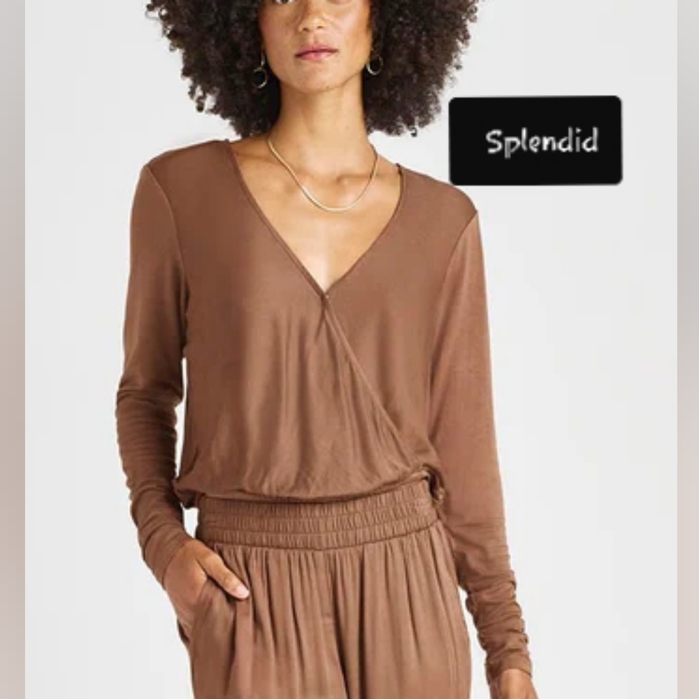 Splendid Chelsea Long Sleeve Surplus Top